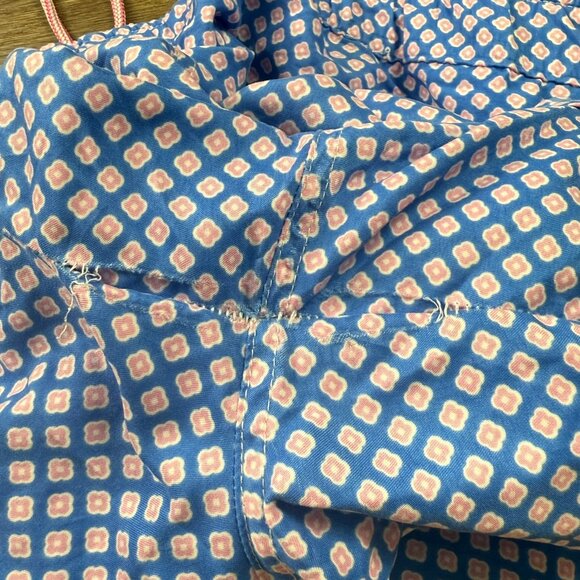 Peter Millar Men's Swim Trunks Blue Printed, Drawstring, Mesh Liner, Summer - Picture 9 of 16